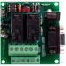 RS-232 2-Channel DPDT Relay Controller with Serial Interface